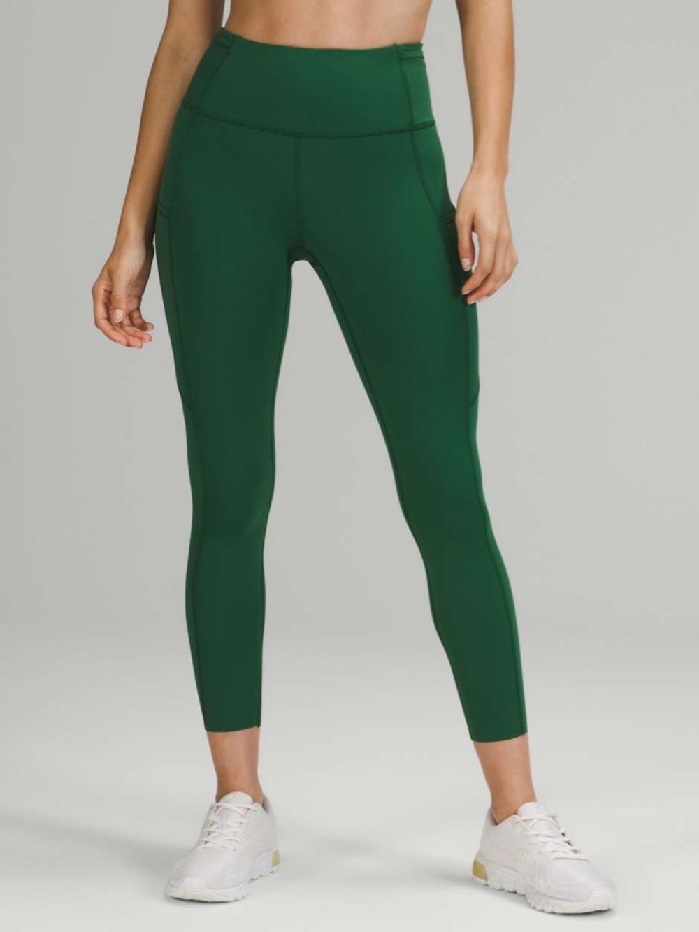 Lululemon Fast & Free HR 25” Leggins Everglades Green Size 2 Nulux
